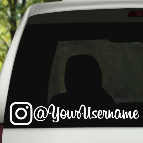 Instagram Name White Sticker Thumbnail
