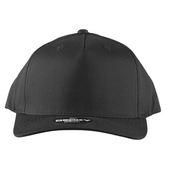 5 Panel Mid Profile Structured Cotton Blend Cap Thumbnail